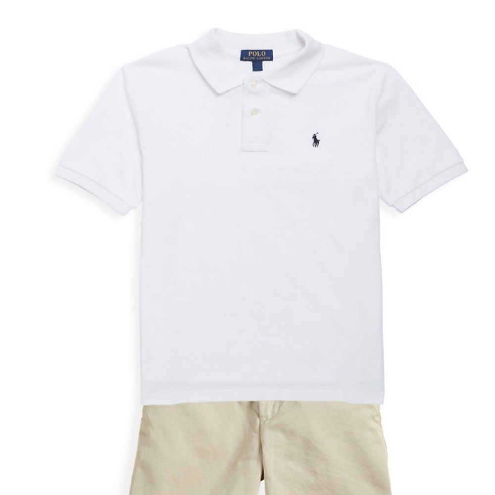 Polo Ralph Lauren Classic White Polo Kids Shirt👕